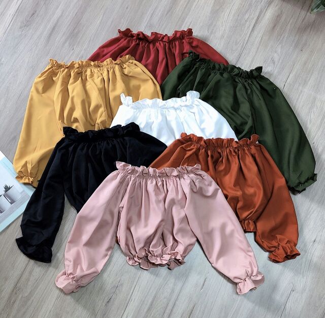 [Mã FAMAYWA giảm 10K đơn 50K] Áo trễ vai croptop bo eo siêu cưng❤ | BigBuy360 - bigbuy360.vn