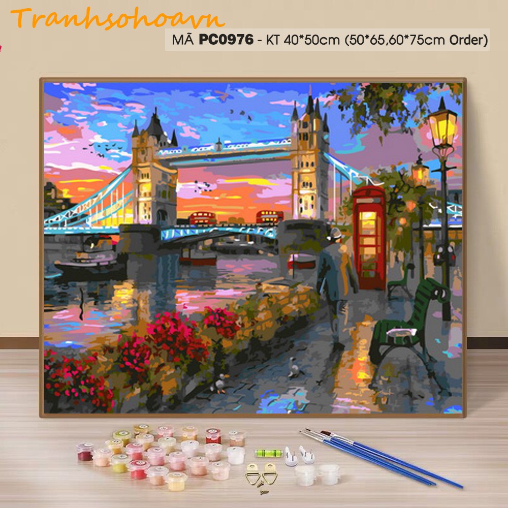 Tranh Sơn Dầu Số Hóa Phong Cảnh Tranhsohoavn Tự Tô Màu Treo Tường Ý Nghĩa Hàng Có Sẵn | BigBuy360 - bigbuy360.vn
