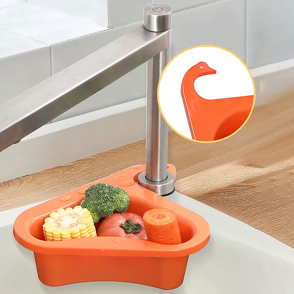 Khay Tam Giác Lọc Rác Bồn Rửa Chén Đa Năng – Rổ Nhựa Đựng Giẻ Rửa Chén – Xà Phòng – Thực Phẩm Sơ Chế