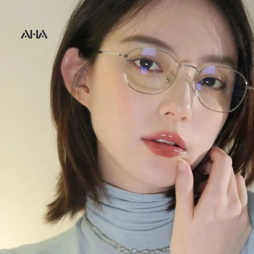 Mắt kính AHA official chống ánh sáng xanh lam thời trang Hàn Quốc dành cho nữ