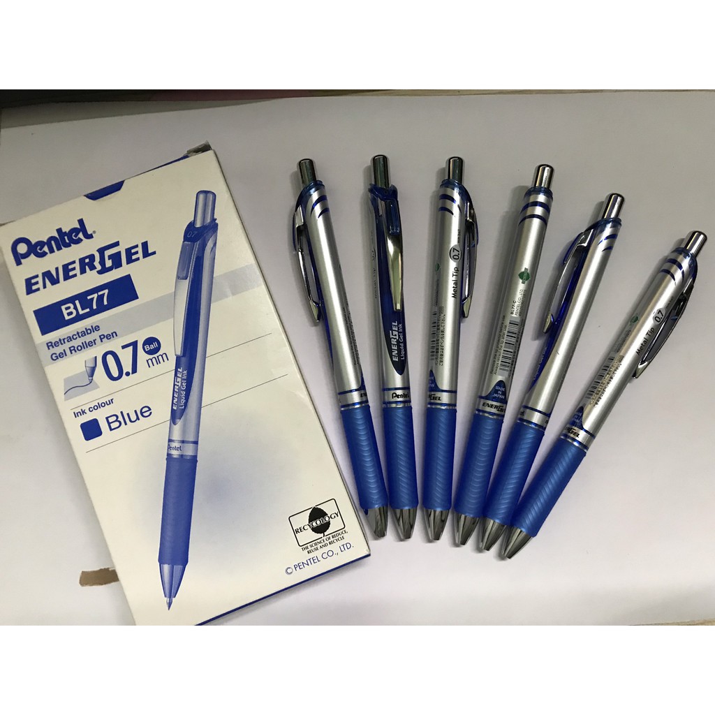 Bút gel bấm Pentel BL77 ( ngòi 0.7mm)