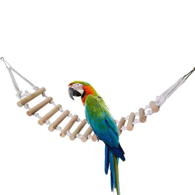 Thang Leo Đồ Chơi Bằng Gỗ Dễ Lắp Đặt Cho Chim Cảnh / Chuột Hamster Cỡ Nhỏ / Vừa
