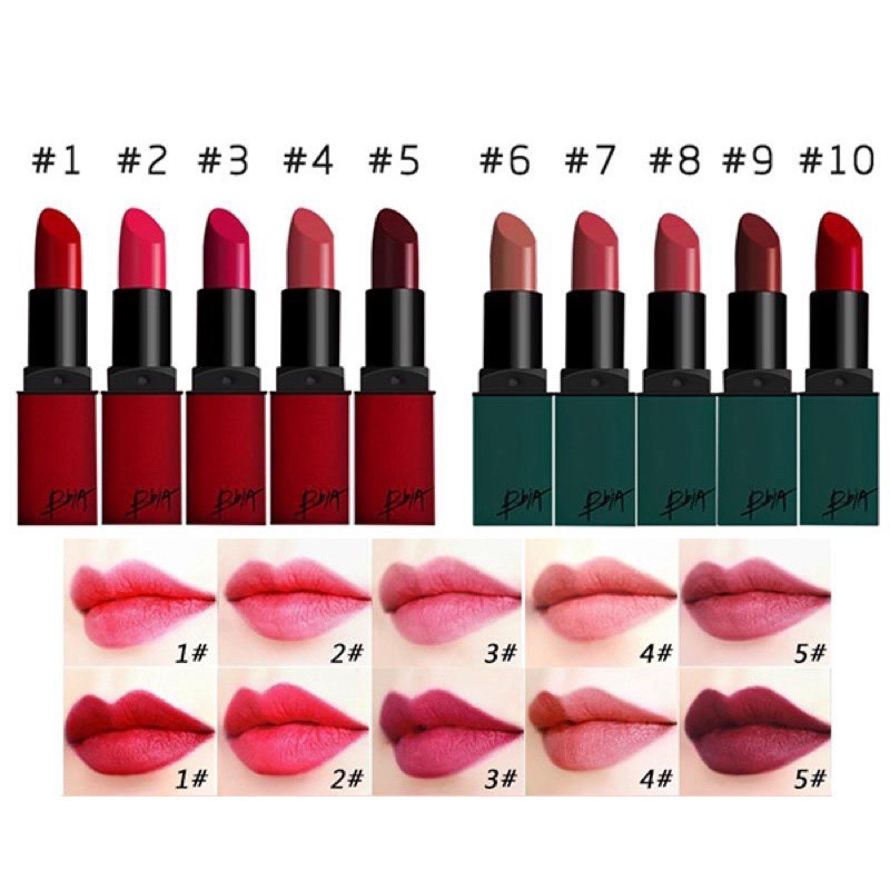 [CHÍNH HÃNG] Son Thỏi Bbia Last Lipstick Series Positive Vỏ Xanh Đỏ Nâu