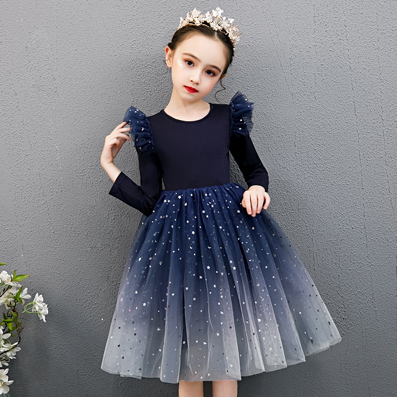 Đàm công chúa phong cách Giáng sinh đáng yêu hợp thời trang cho bé gái Children Girls New Years Clothing