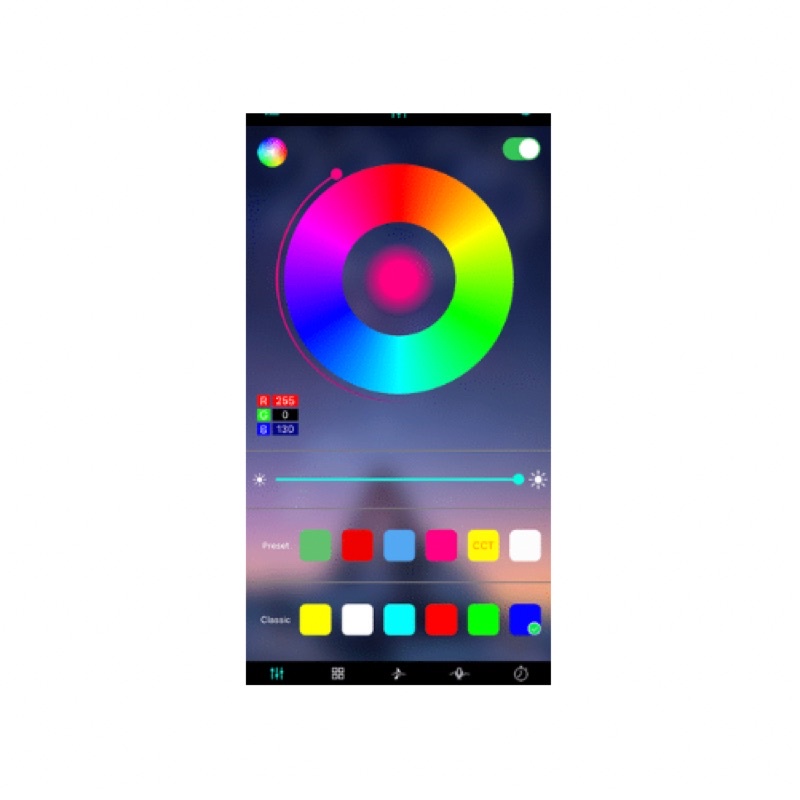 LED RGB 5050 12V nháy theo nhạc tiktok, kết nối điều khiển trên app điện thoại