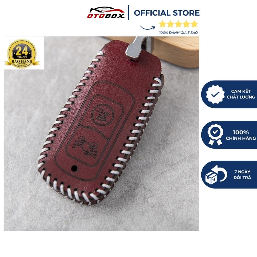 Bao da chìa khoá xe máy honda sh, sh mode, lead 2021-2022, super cup chính hãng OTOBOX, chìa smartkey 2 nút thông minh