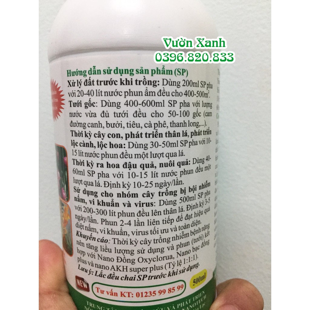 Combo Nano Bạc Đồng Super- Nano Đồng Oxyclorua trị bệnh nấm virut toàn diện