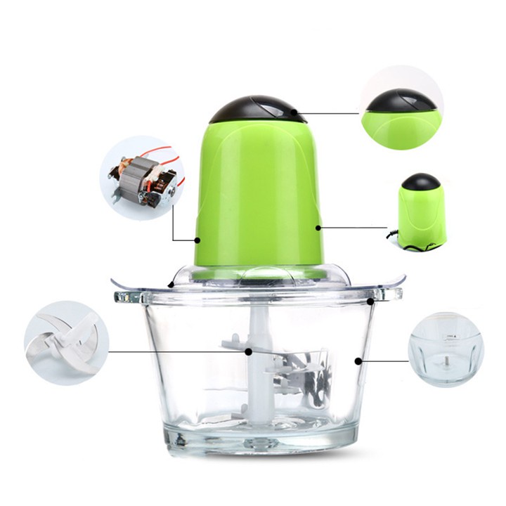 Máy Xay Thịt Cá, Xay Thực Phẩm Cối 2L 250W