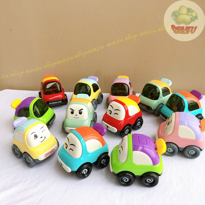 Xe ô tô đồ chơi SENZU KIDS chạy bằng dây cót màu sắc dễ thương cho bé
