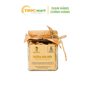 Đường hoa dừa cô đặc Sokfram đặc sản Trà Vinh giàu khoáng chất thay thế đường mía lọ thủy tinh 135g