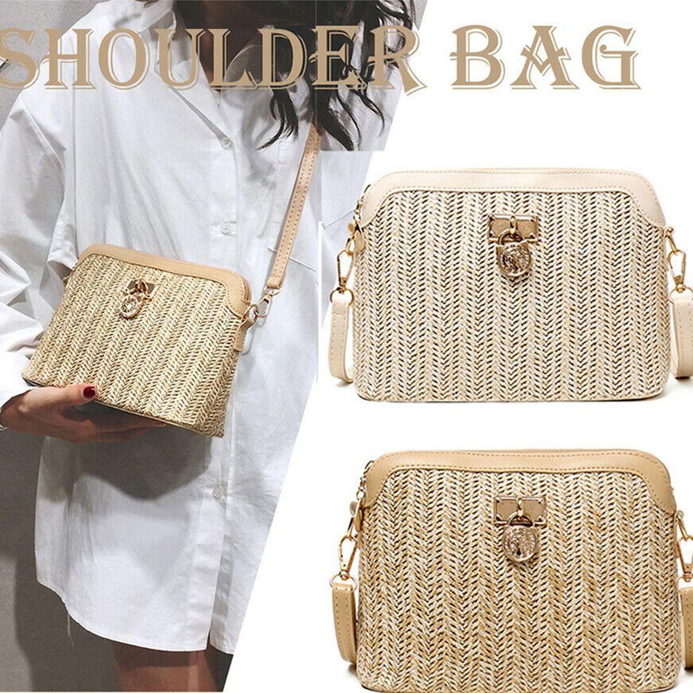 Túi Cói Đeo Chéo Đựng Điện Thoại MIHAN1 Phong Cách Boho