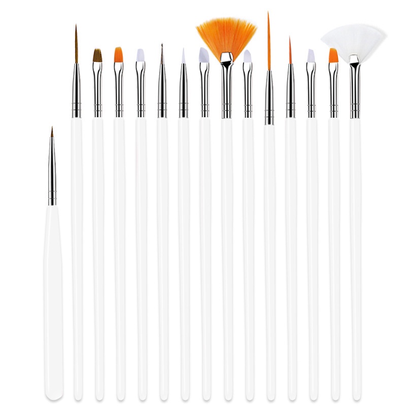 Set 15 cọ vẽ móng tay Misscheering chuyên nghiệp tiện lợi
