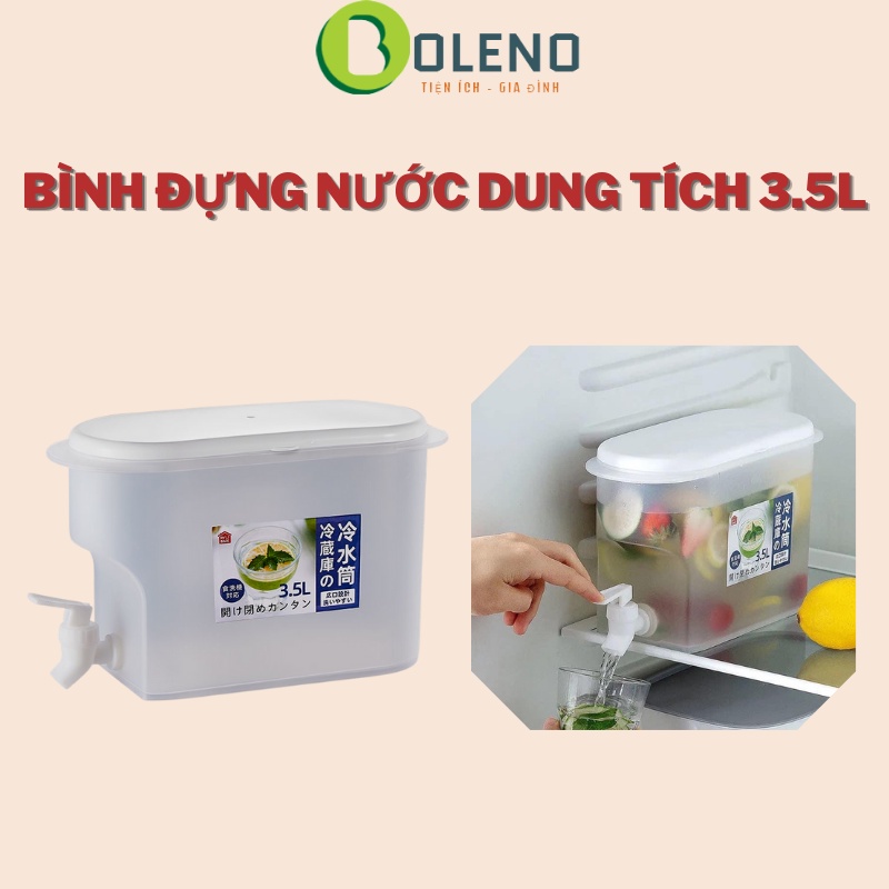 Bình Nước 3,5l Có Vòi,Bình Nước Có Vòi Để Tủ Lạnh Tiện Dụng Cao Cấp-Bình Đựng Trà Tiện Lợi