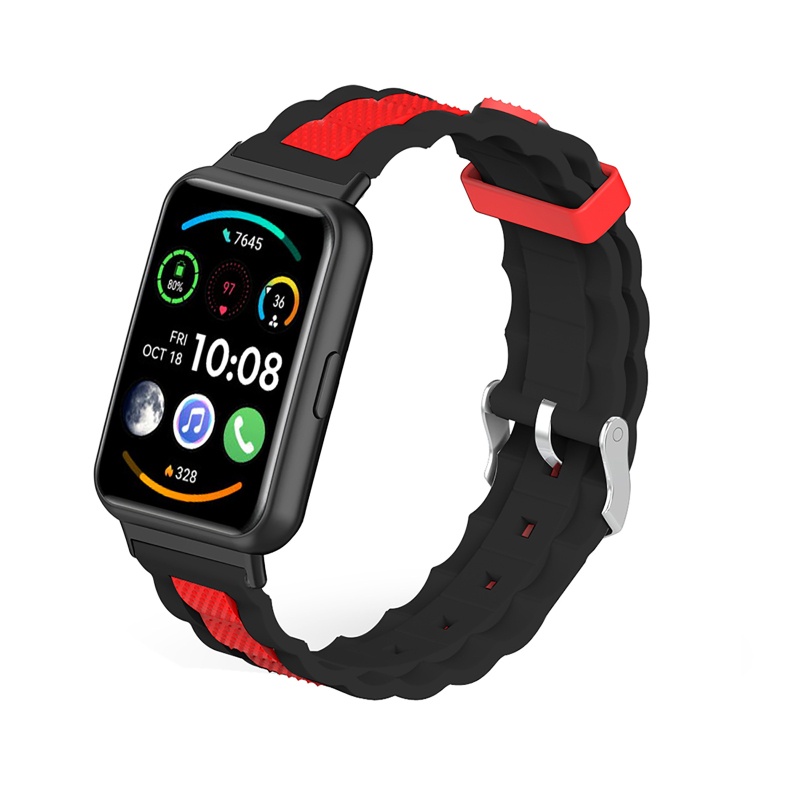 Dây Đeo Thay Thế Chất Liệu Silicon Màu Trơn Cho Huawei Iwatch FIT 2