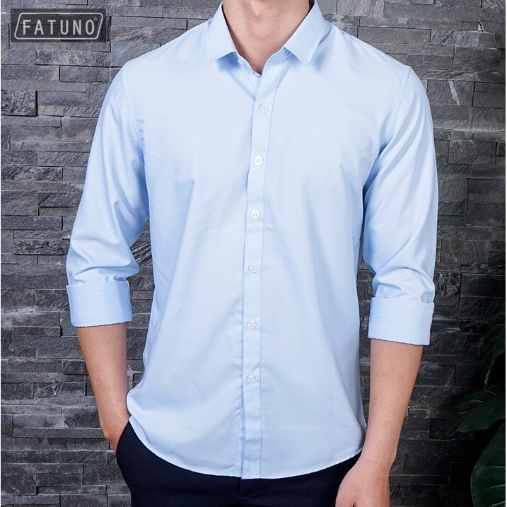 Sơ mi dài tay nam Hàn Quốc màu đỏ đô