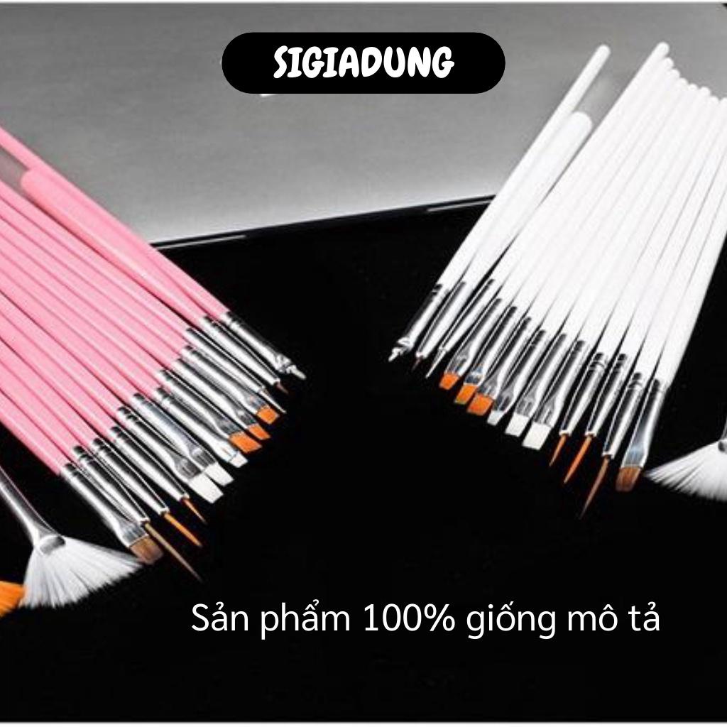 [SGD] Cọ Vẽ Móng - Bộ 15 Cây Cọ Vẽ Nails Chuyên Dụng, Tán Vân Đá 6012