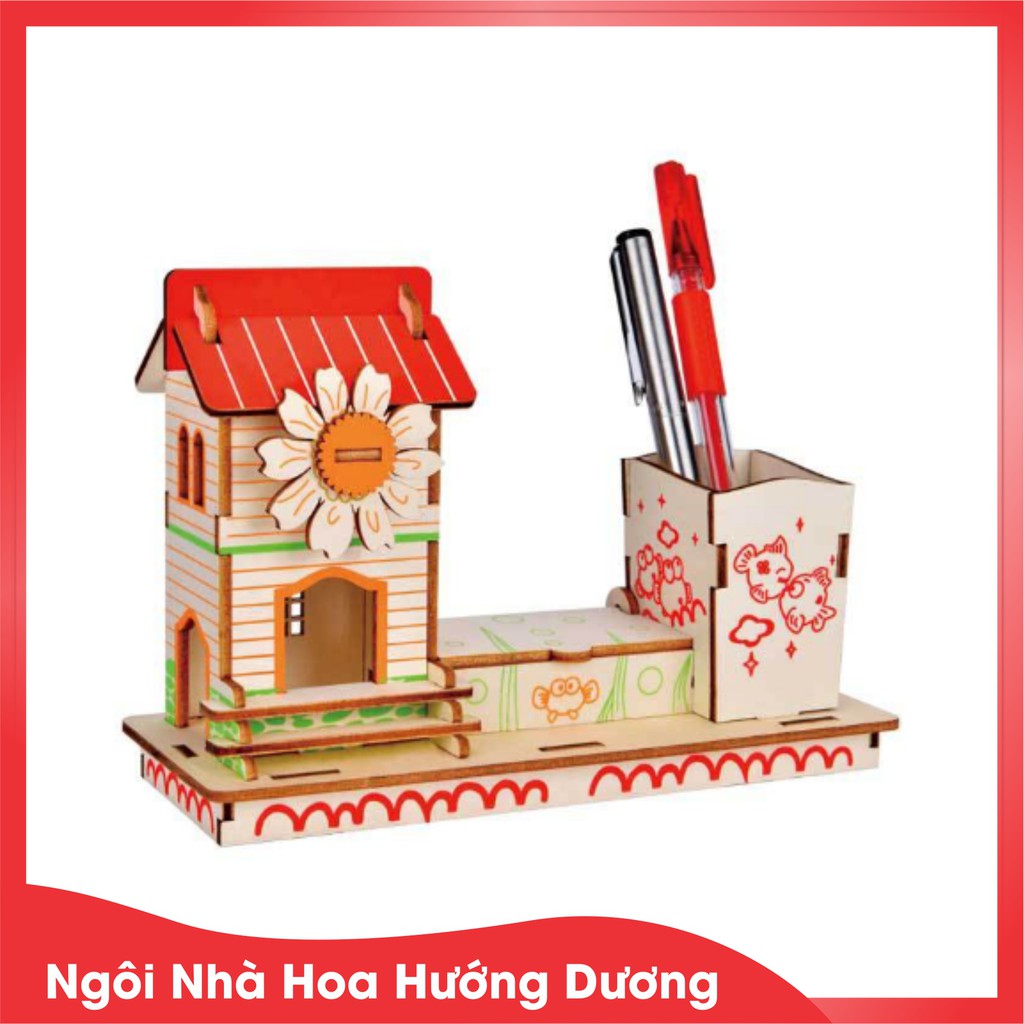 Đồ chơi ghép gỗ 3D phát triễn kỹ năng cho bé mô hình quà tặng yêu thương
