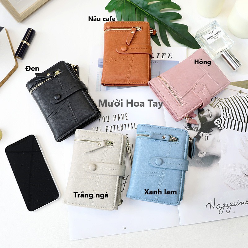 Ví ngắn Hàn Quốc cao cấp cầm tay nhiều màu X71 | BigBuy360 - bigbuy360.vn