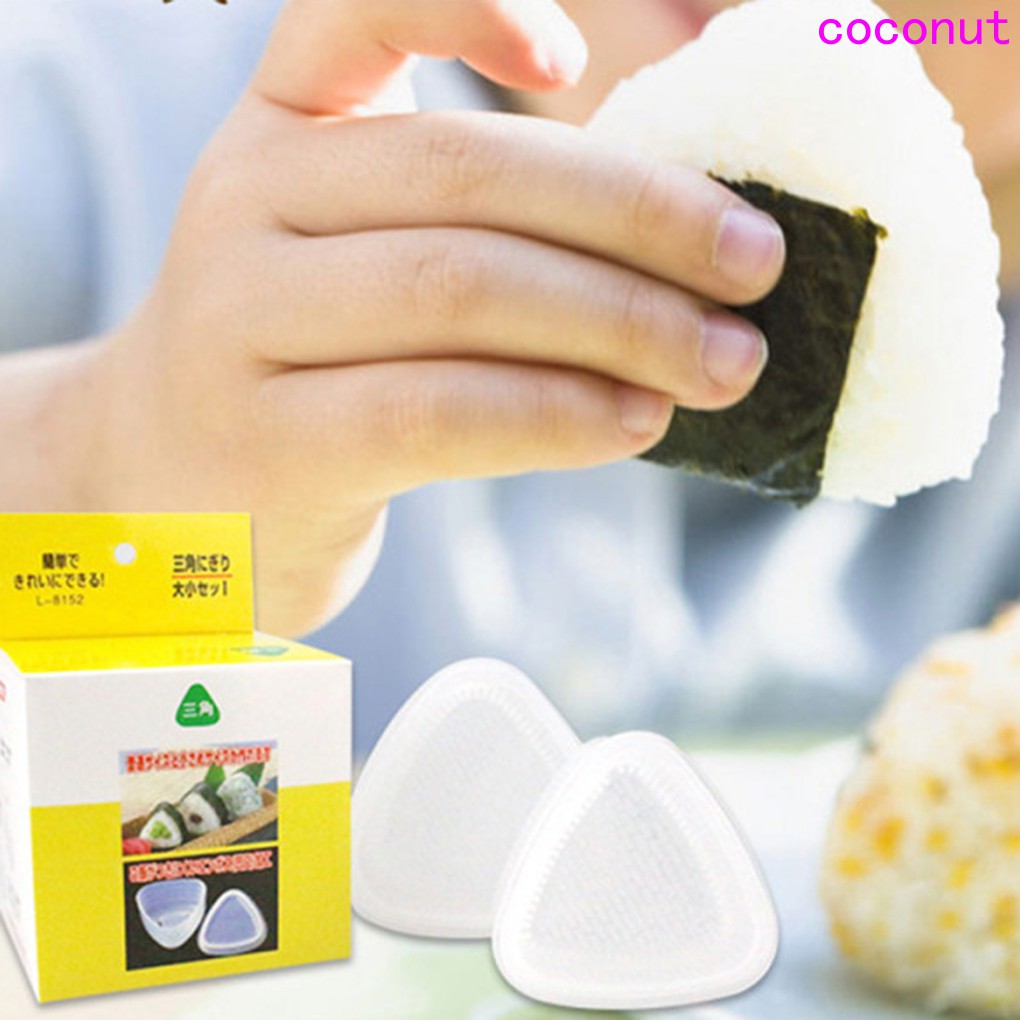 2pcs Transparent Kitchen Bento Decorating Sushi Onigiri Mold Food Press DIY Rice Ball Maker