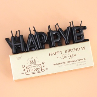 Combo 5 Nến Happy birthday nhũ (Loại 1)