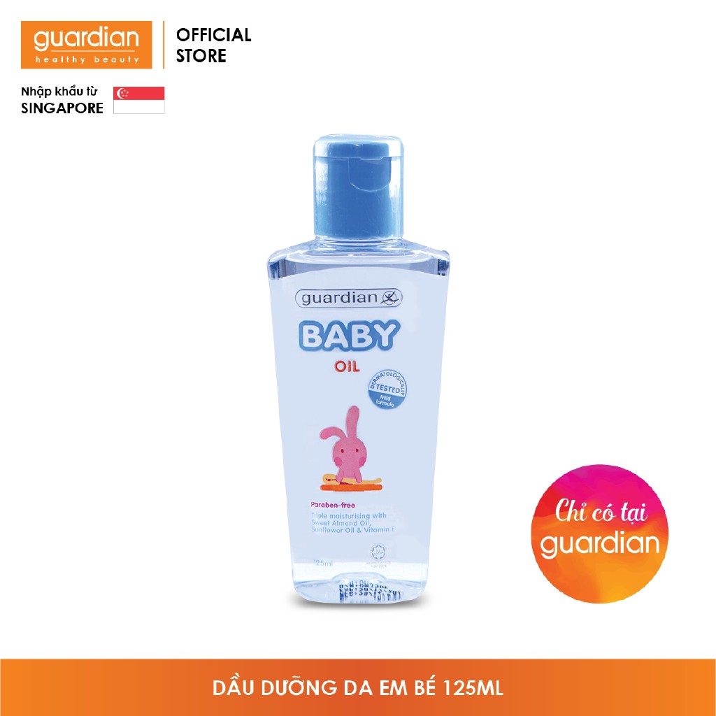 Dầu Dưỡng Da Cho Bé Guardian Baby Oil 125ml Malaysia