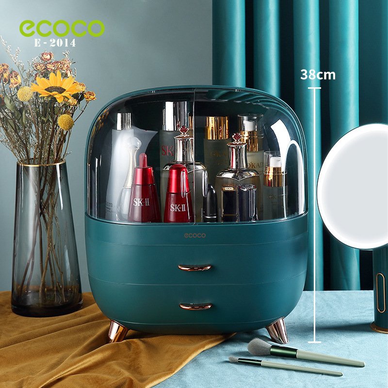 Tủ đựng mỹ phẩm Ecoco E2013 3 ngăn,chất liệu nhựa sáng bóng sang trọng