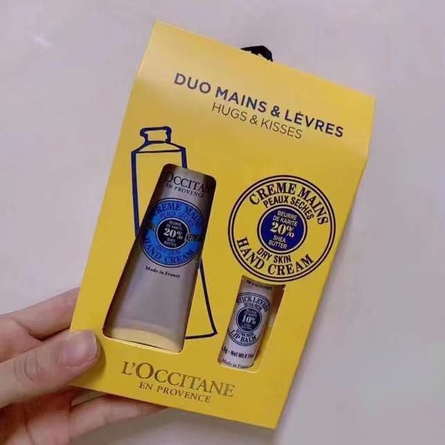 Set 2 Tuýp Kem Dưỡng Da Tay Và Son Dưỡng Môi L 'Occitane