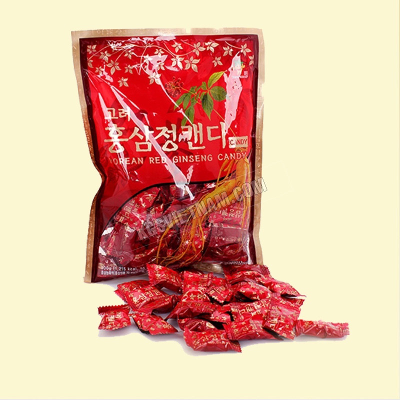 Kẹo Hồng Sâm KGS Có Đường 300gr Chính Hãng Hàn Quốc Hương Vị Dịu Nhẹ Thơm Ngon