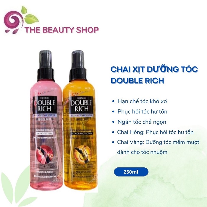 Chai Xịt Dưỡng Tóc Double Rich 120ml - 250ml