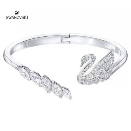 Vòng Tay Swarovski Hình Thiên Nga Đính Pha Lê Thời Trang Mùa Hè Cho Nữ