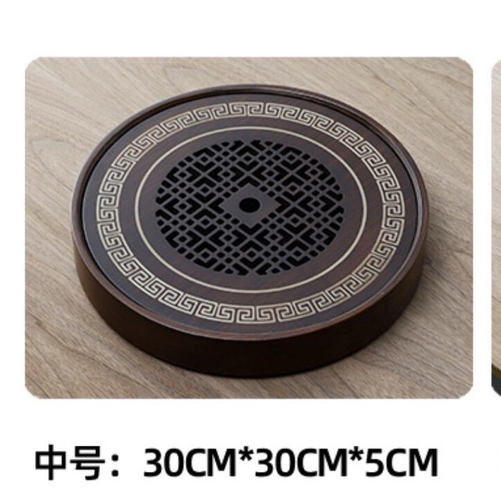 Khay  uống trà cao cấp hình tròn mã 678TN