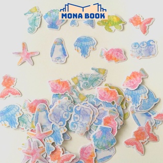 Set 70 miếng sticker họa tiết trang trí dễ thương cho điện thoại laptop, hình dán sticker cute anime