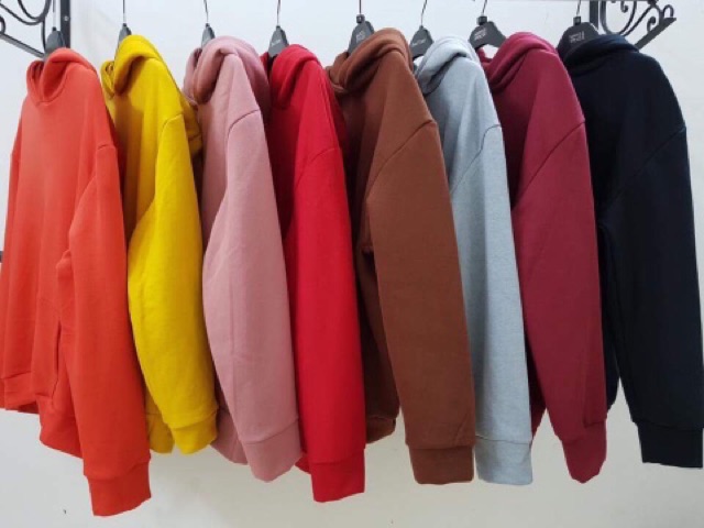 Hoddie nỉ bông nâu đậm unisex - Khoác nỉ chui đầu nâu socola có nón ( Ảnh thật + Video ) | BigBuy360 - bigbuy360.vn