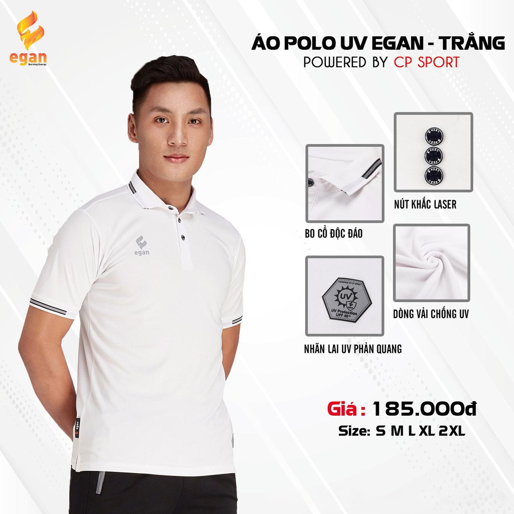 Áo Polo Egan UV Cao Cấp- Chống Tia UV - Đủ Màu - Chính Hãng Giá Tốt