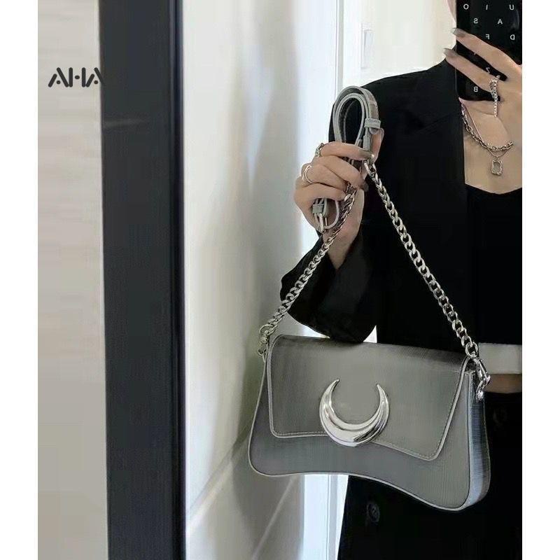 AHA OFFICIAL Túi Xách Đeo Dưới Cánh Tay 5D Màu Gradient Cao Cấp Cho Nữ