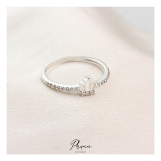 Nhẫn vương miện mini bạc cao cấp-phunn