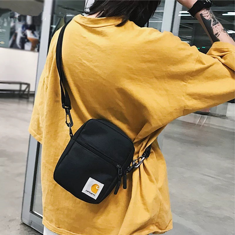 Túi đeo vai vải canvas không thấm nước thời trang cho nam