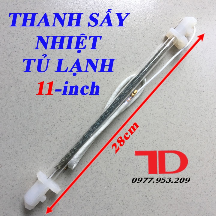 Thanh sấy nhiệt Tủ Lạnh 11 inch 115W, Điện trở phá băng Tủ Lạnh