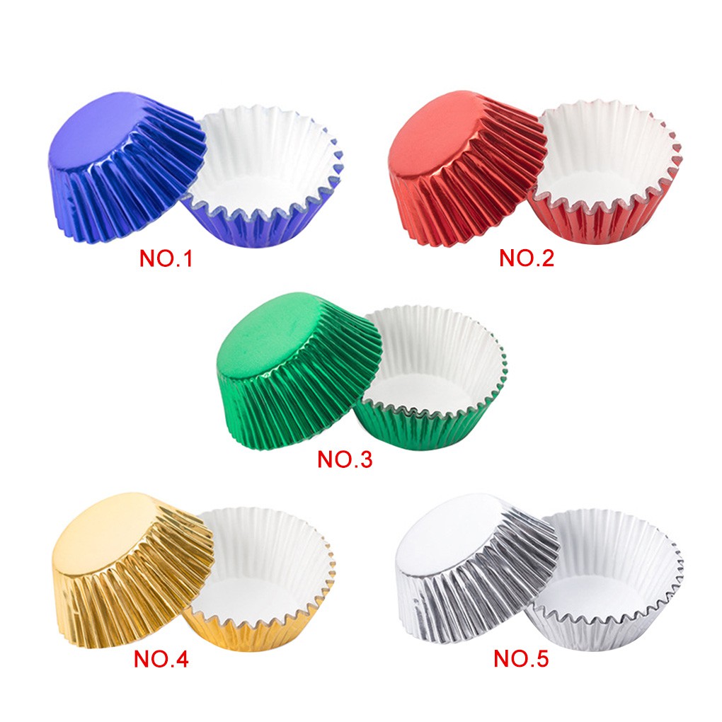 Set 100 Cốc Giấy Làm Bánh Cupcake