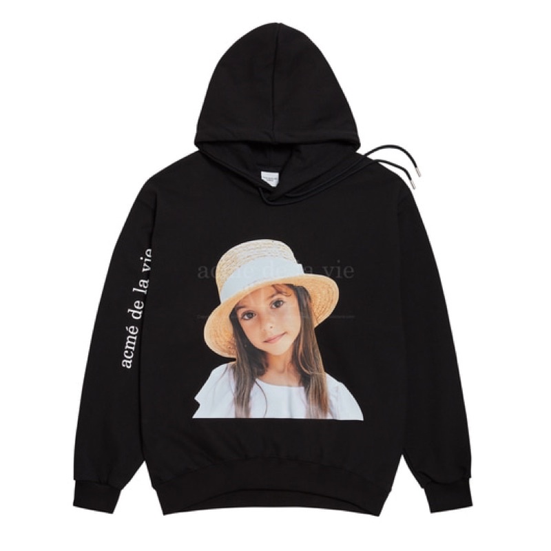 [Nỉ bông cao cấp] Áo hoodie ADLV in hình bé gái đội nón