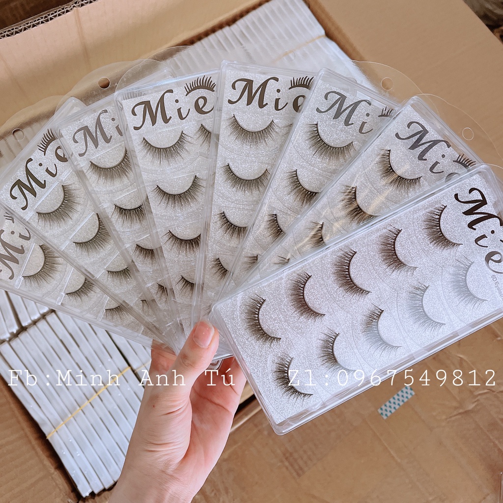 Lông mi giả, mi MIE 5D- 5 cặp cao cấp M07,M12, M10,... đủ các số