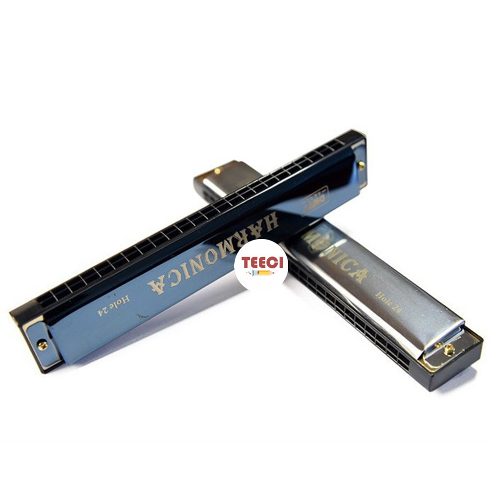 Kèn Harmonica Tremolo 24 Lỗ Hàng Đẹp (Giao Mẫu Ngẫu Nhiên) A261