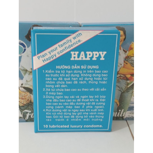 Bao cao su gia đình HAPPY FAMILY Hộp 10 cái