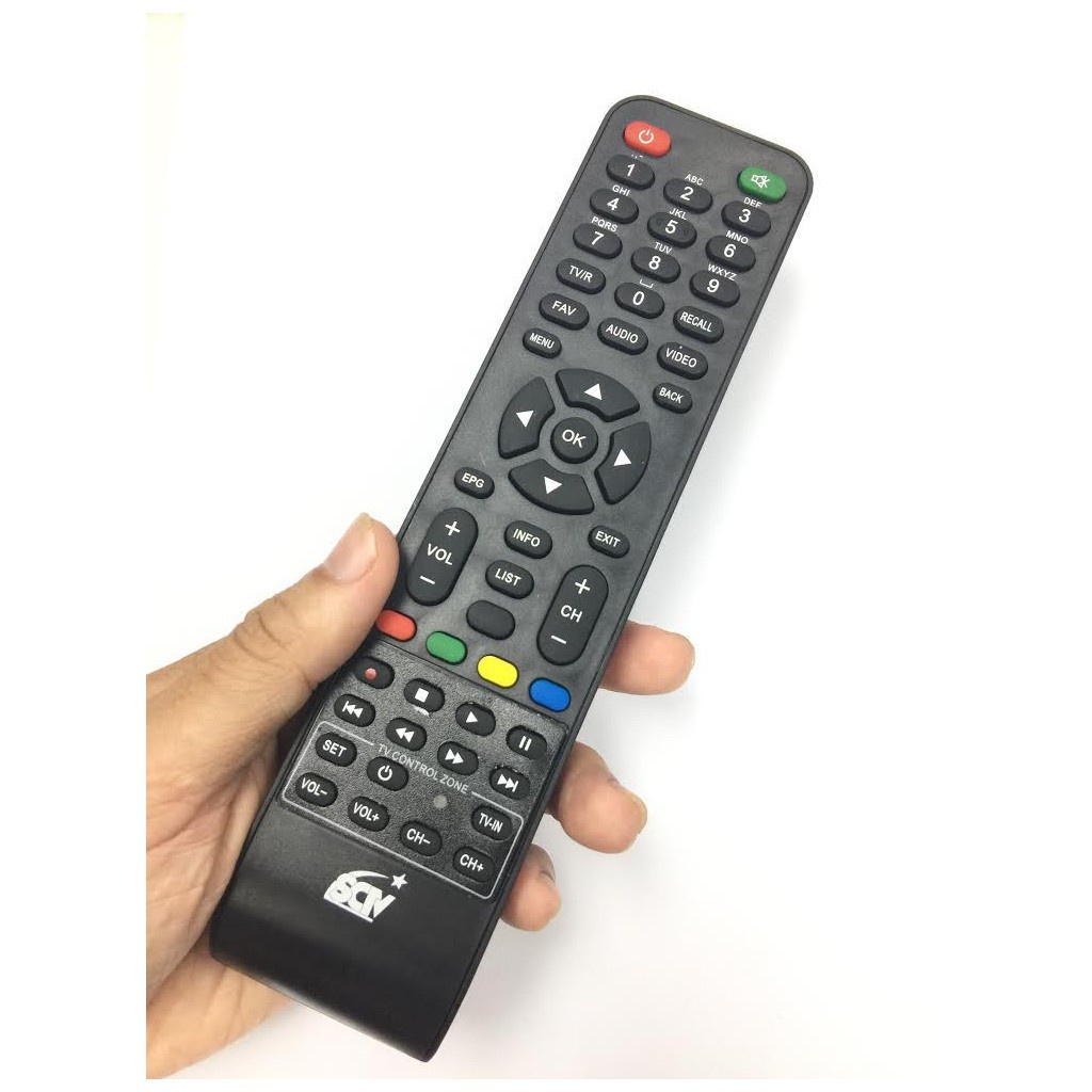 Điều khiển đầu SCTV loại tốt zin theo máy - Tặng kèm pin  - Remote SCTV