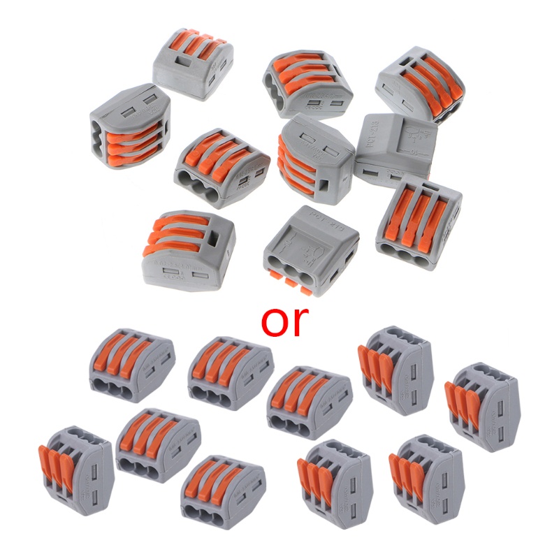10 Khối Đấu Nối Dây Điện Nối 3 Chiều Có Thể Tái Sử Dụng