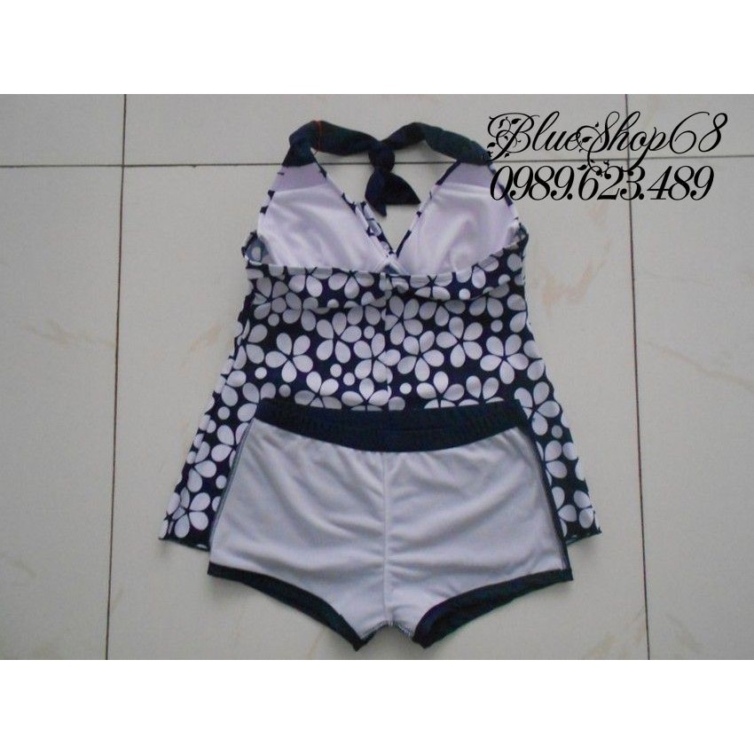 Đồ bơi cho người lớn từ 40-67kg chấm bi xanh đen Boi23-XD | BigBuy360 - bigbuy360.vn