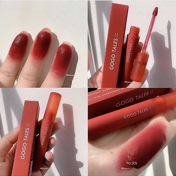 Son Kem Siêu Lì Mịn Môi GOGOTALES Air Velvet Lip Gloss GT163 HOT TREND [ GOGO TALES ] | Thế Giới Skin Care