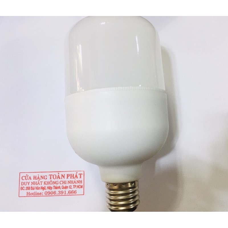 Bóng đèn led trụ tròn siêu tiết kiệm |  bulb 5w,15w,20w,30w,40w,50w - bầu trong nhôm tản nhiệt