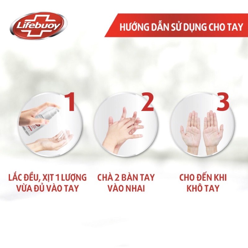 ✅ [HÀNG CÓ SẴN!!!] Nước Rửa Tay Khô- Lifebuoy (Chai xịt), Bảo Vệ Vượt Trội 10, Sát Khuẩn Lifebouy Lifeboy -VT0671