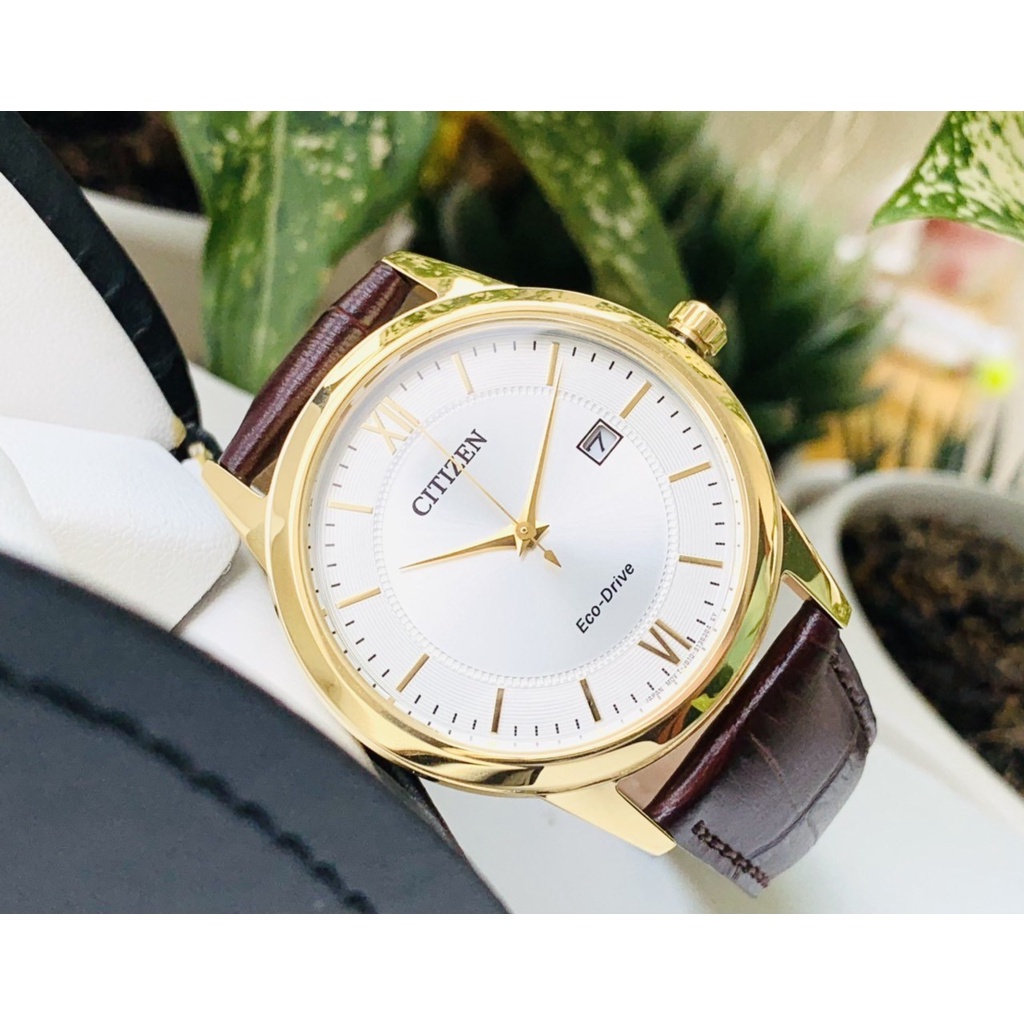 Đồng Hồ Nam Citizen AW1232-12A - Size 40mm - Nâu Cổ Điển Chính Hãng